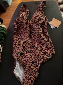 Swimsuit leopard print size small
