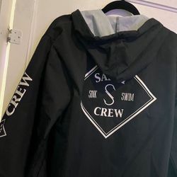 Brand New Black & White Salty Crew Tippet Snap Jacket size M / Medium