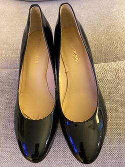 Ivanka Trump Size 9M Sophia Black Patent Leather Pumps 3.5” heel