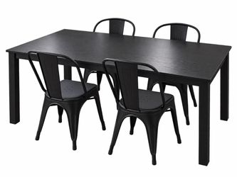 Black Dining Table - extendable