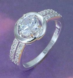 925 silver fashion jewelry, inlaid apple shaped ring