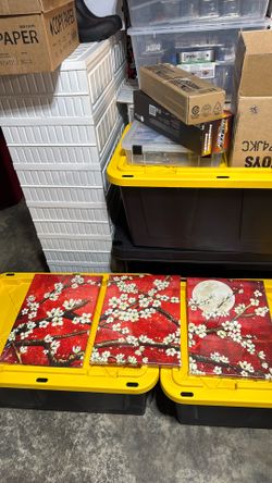 Brand New 12”x16” Sakura  Plum Blossom Set