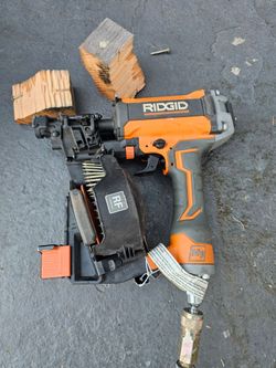 Ridgid Pneumatic 15 Deg. 1-3/4 in. Coil Roofing Nailer