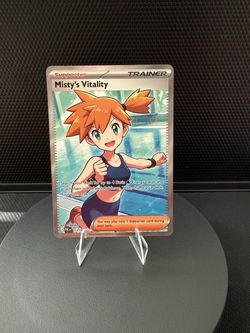 Pokémon Misty's Vitality Trainer Supporter Card