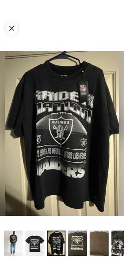 Raiders Nation Graphic Tee - Black Vintage Wash