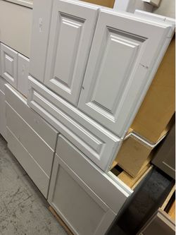 White cabinets