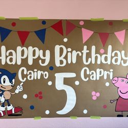 Custom Hand Painted Banner