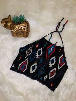 New beautiful boho tribal halter crop tops for sale !!!