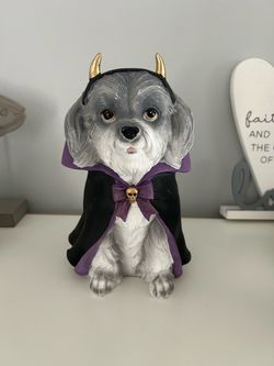 Halloween Dog Figurine with Costume