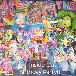 Inside Out Birthday Decorations and  Party Supply
