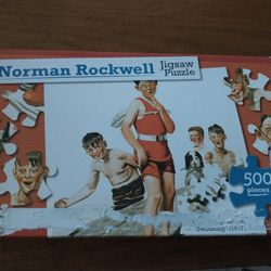 500 piece jigsaw puzzle Norman Rockwell swimming (1917) *new*