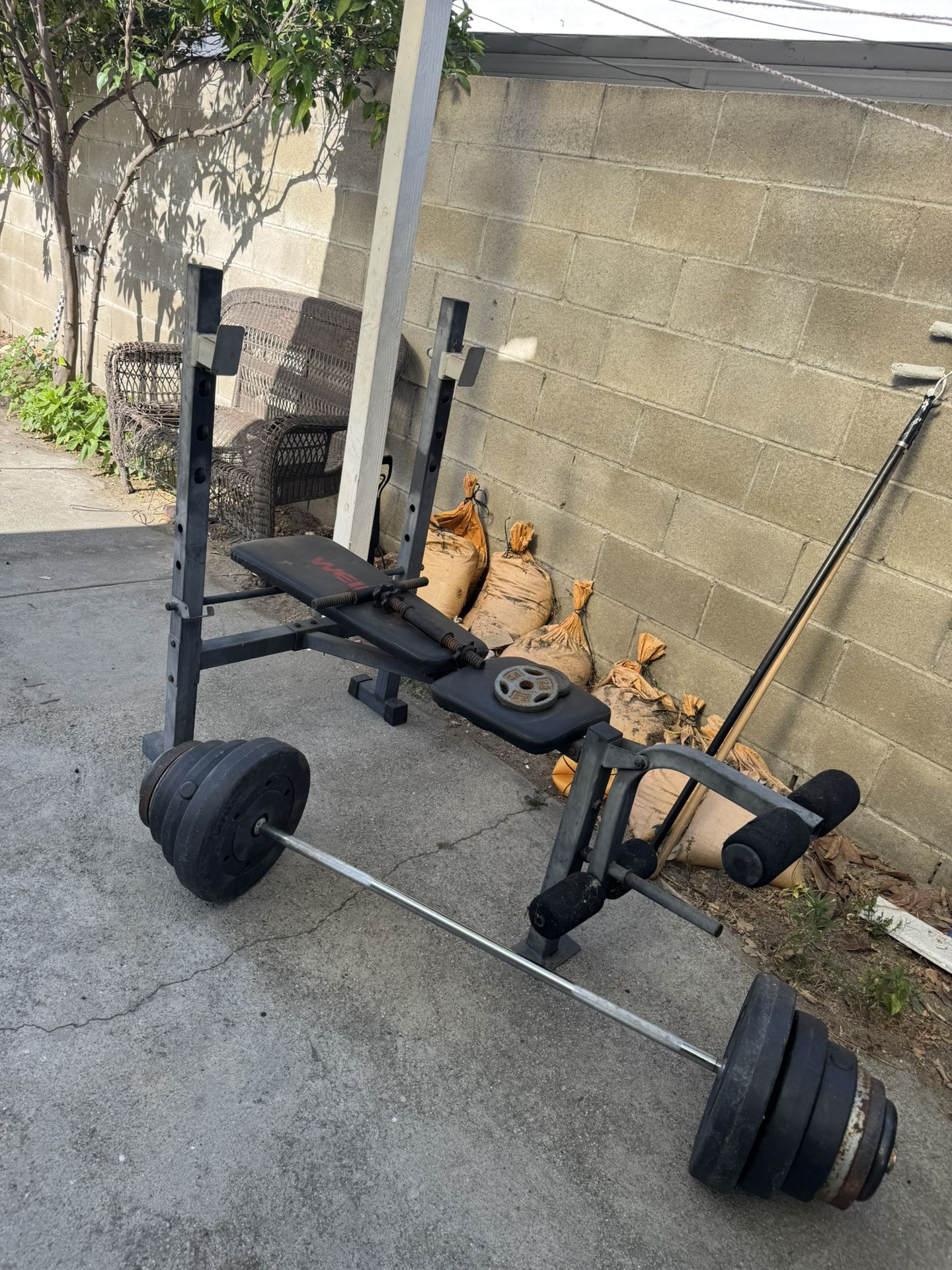 Bench and Weights