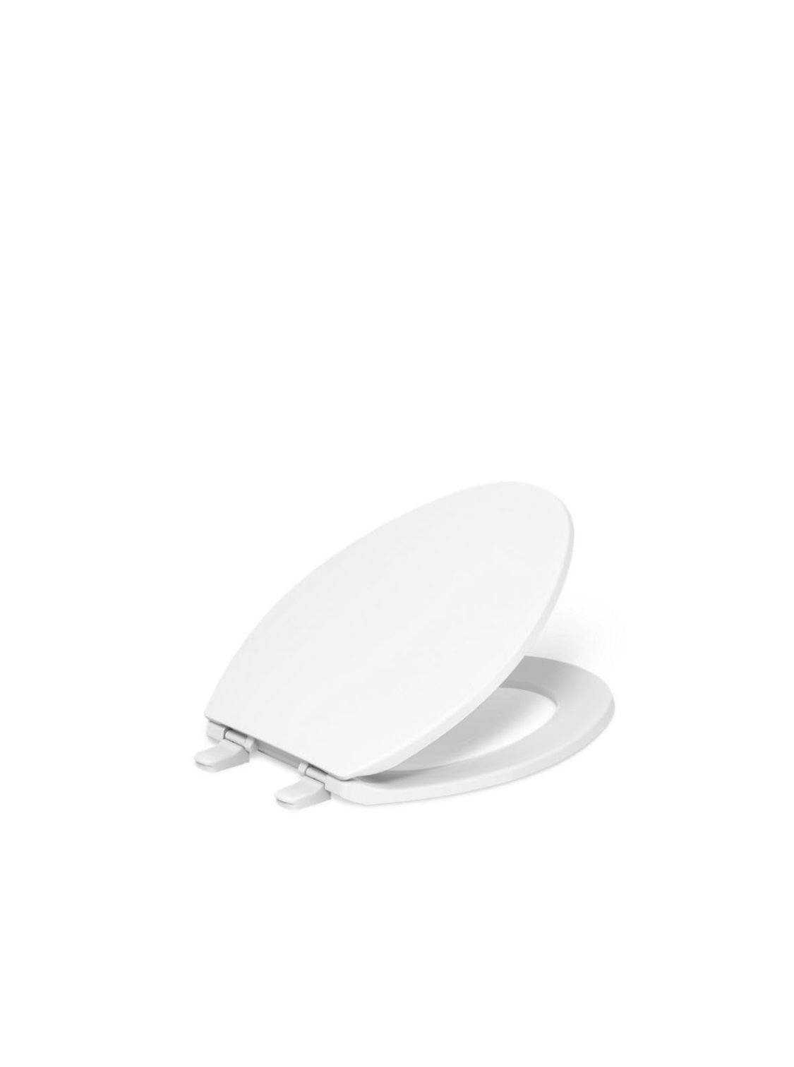 KOHLER Brevia Elongated White Toilet Seat with Quick-Release Hinges