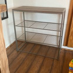 Three Tiered Wire Shelf