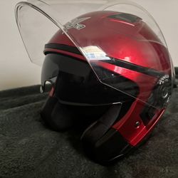 Vega Open Face Motorcycle Helmet w/ Sunshield 