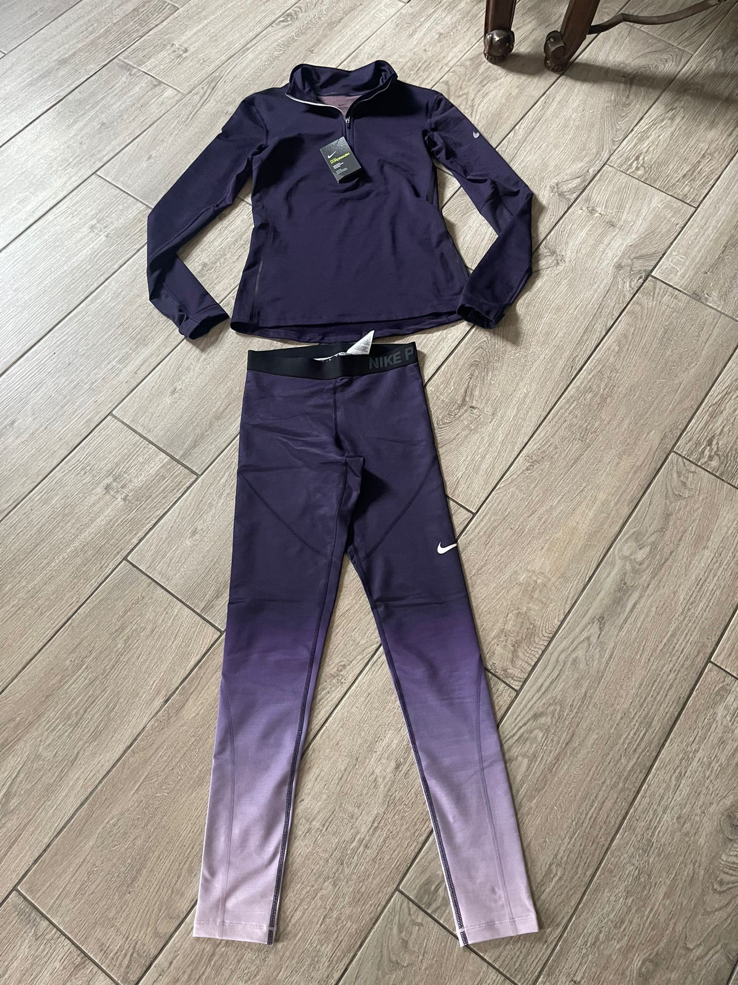 Purple Nike Pro Set (2 Piece )