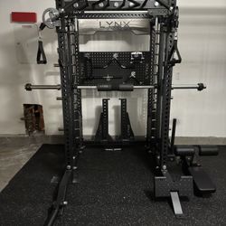 LYNX 3 In 1 Squat Rack, Functional Trainer, Smith Machine FREE DELIVERY
