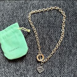 Silver Necklace New In Pouch