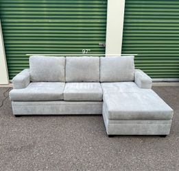 Beautiful Gray Sofa Sectional Couch + Free Delivery