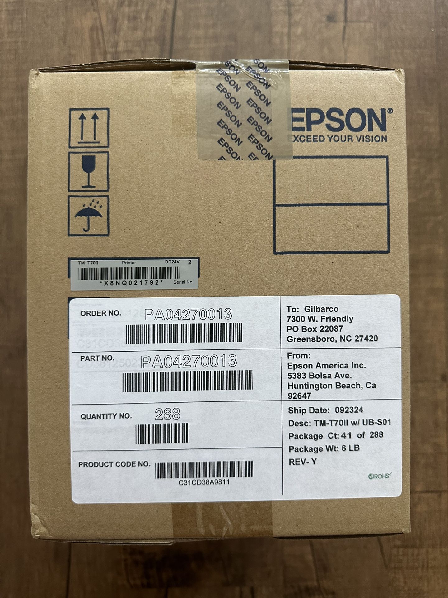 Passport Epson Thermal Receipt Printer