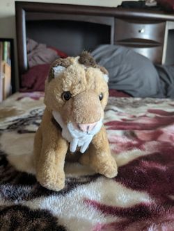 5 Inch Tall Mini Smilodon Plush 