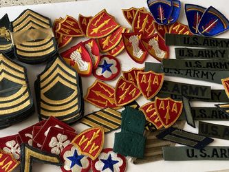 Nice vintage collection lot military army Vietnam era uniform patches insignia