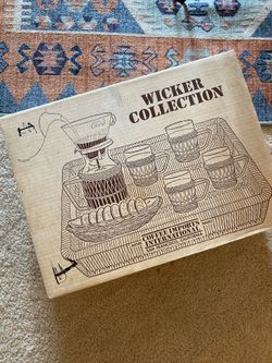 Wicker Collection Coffee set