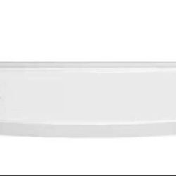 Delta Classic 500 Curve 60 in. L x 32 in. W Alcove Shower Pan Base w/ Left Drain
