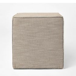 Target Ottoman Brown Checkered 