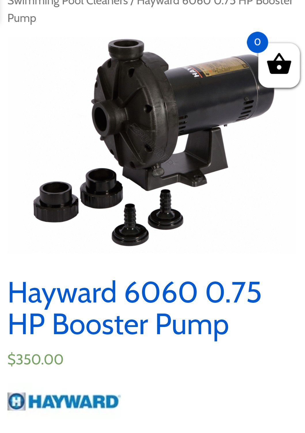 Hayward Pool Booster Pump