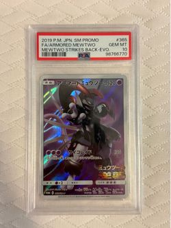 2019 Pokemon Japanese Promo Armored Mewtwo 365/SM-P PSA 10 GEM MINT