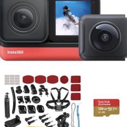 Action Camera Insta 360 one r twin edition with Filming Gear READ DESCRIPTION 