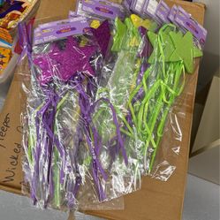 Glitter Wand Yellow, Green, & Purple X 20