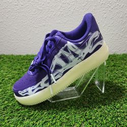 NIKE AIR FORCE 1 07 SKELETON QS HALLOWEEN SZ 4 MENS / WOMENS SZ 5.5[CU8067-500]