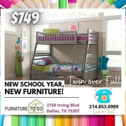 Twin Over Full Bunk Bed ( Ask For Jose)