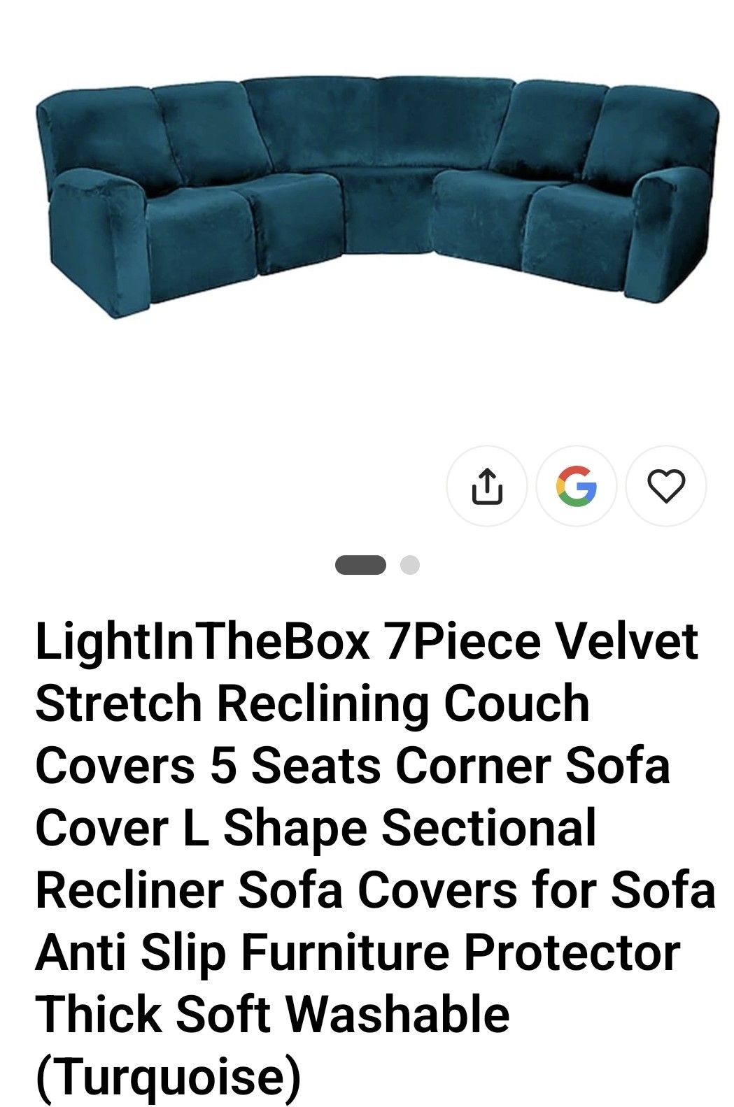 Reclinee Couch cover