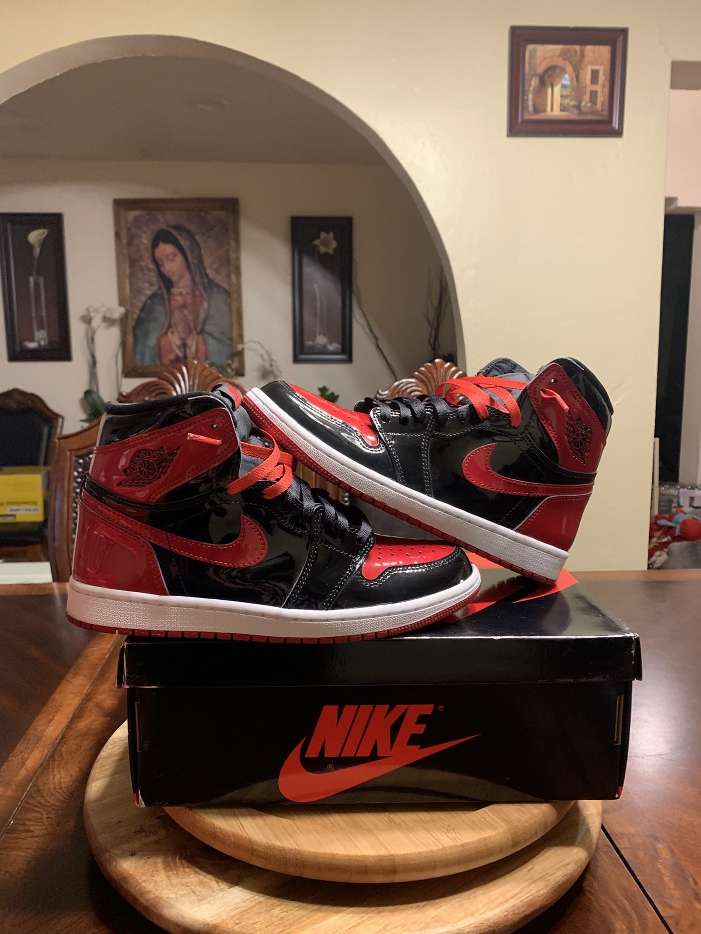 Air Jordan 1 Patent Breds Size 8