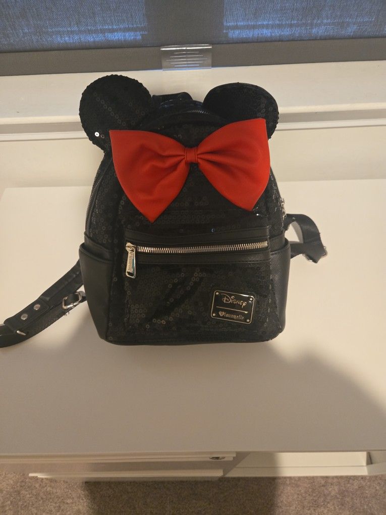 Black Sequins Lounge Fly Backpack
