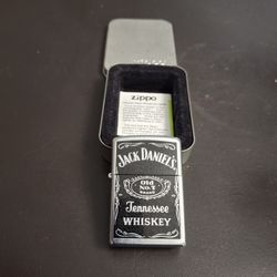 Collectible Jack Daniel's Tennessee Whiskey Old No. 7 Zippo Lighter, In Original Box Never Used