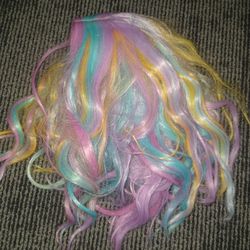 Unicorn Color Wig Pastel Color