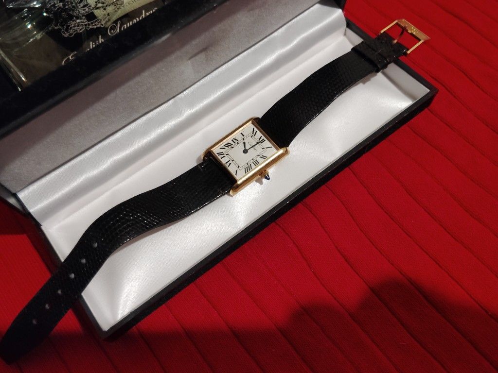 Cartier Vintage Watch Women's 18 Karat Gold Plated
