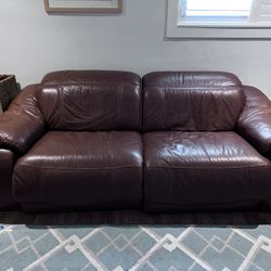 Electric Leather Reclining Couch
