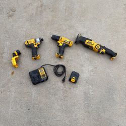 4 Piece 12 Volt Dewalt Set With Charger