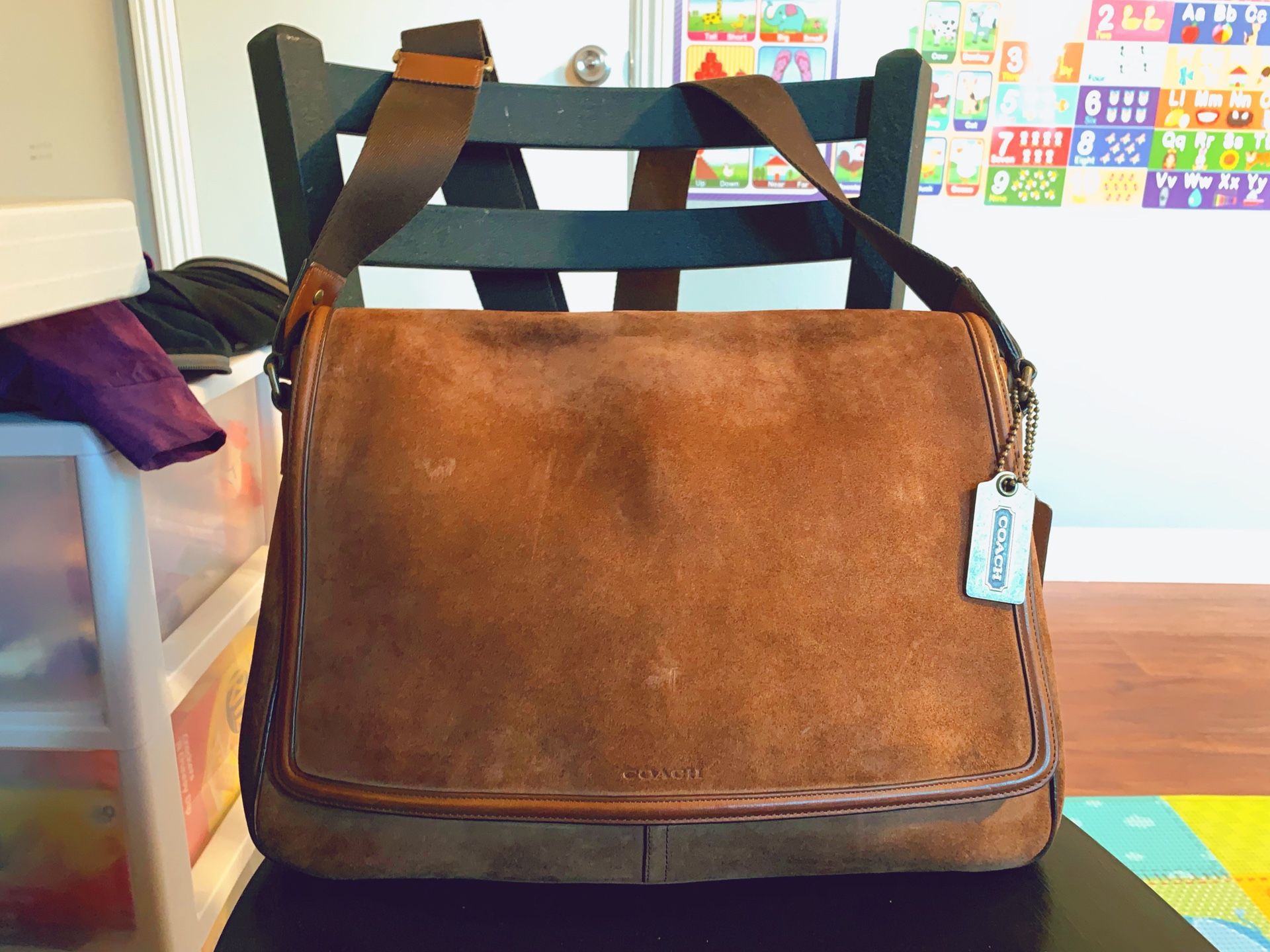 Crossbody Genuine Leather Messenger Bag (COACH)