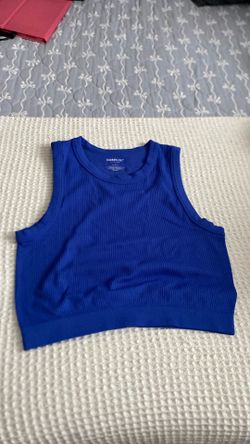Pacsun, blue crop and tank top, size SMALL