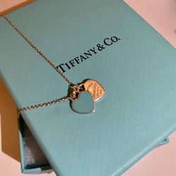 Tiffany Two Heart Pendant Necklace