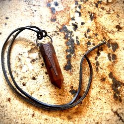 Fire Obsidian Necklace Point 1 Of 1