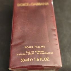 New Sealed Dolce & Gabbana Pour Femme by Dolce & Gabbana 1.6 Oz Spray Perfume for Women