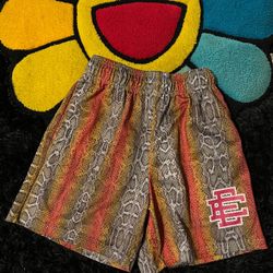 snake skin eric emanuel shorts 