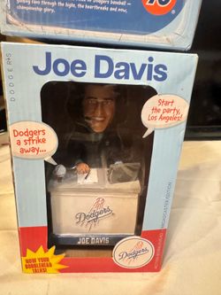 Joe Davis announcing bobble head